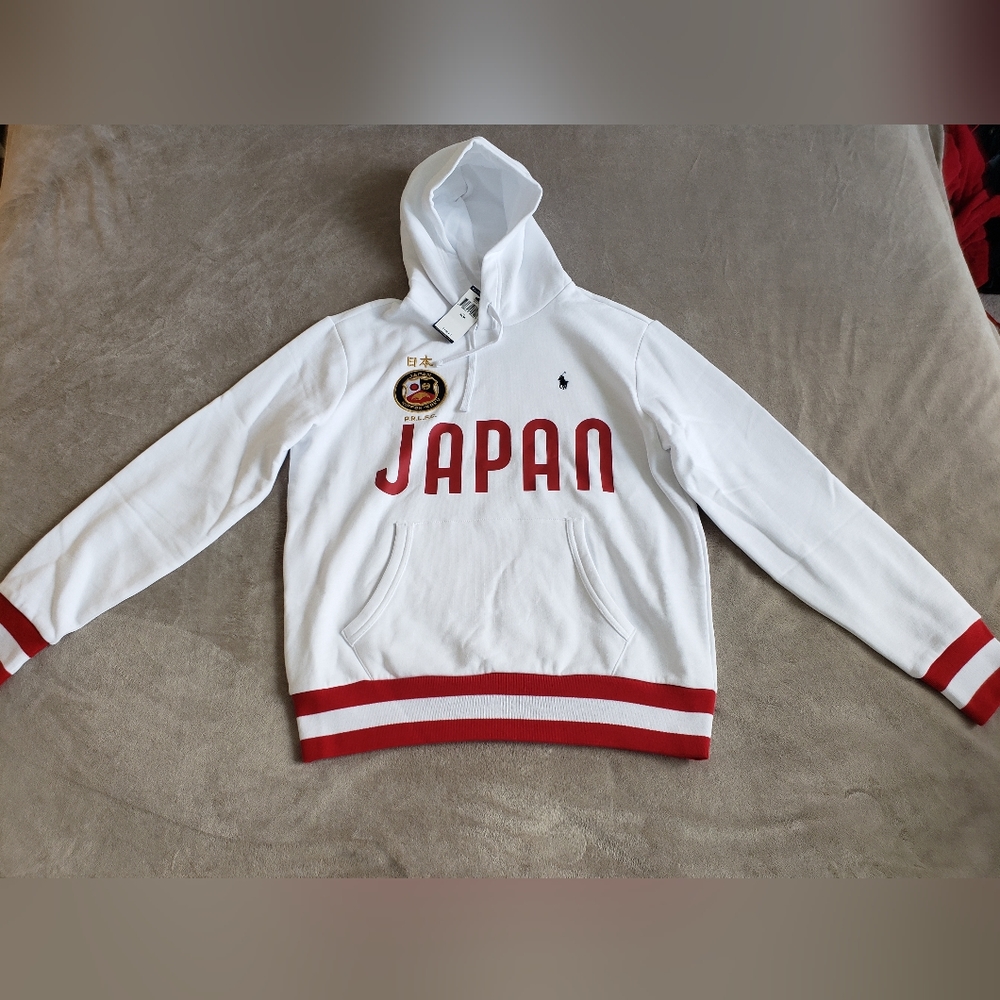 Ralph Lauren Polo Japan Men Hoodie World Cup Olympics Size M Medium